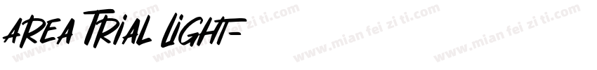 Area Trial Light字体转换